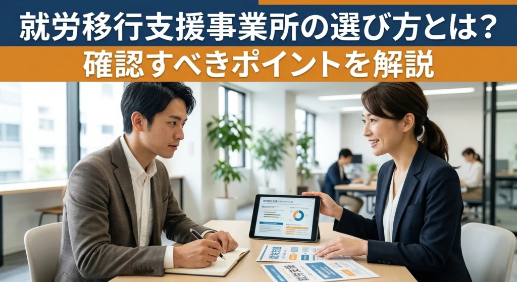 就労移行支援事業所の選び方とは?確認すべきポイントを解説